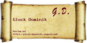 Glock Dominik névjegykártya